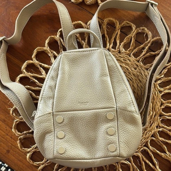 Hammitt Cream Leather Mini Backpack Red and Pink Interior Bag